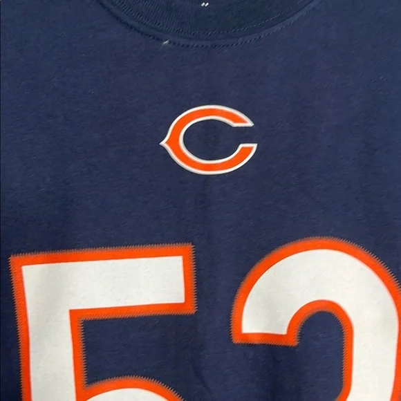 Blue Jersey Shirt with Team Logo Chicago Bears Khalil Mack - Picture 3 of 4